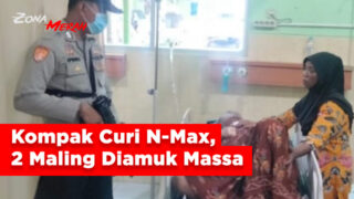 Tepergok Curi N-max, 2 Maling Motor Diamuk Massa