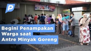 Begini Penampakan Warga saat Antre Minyak Goreng