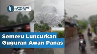 Semeru Luncurkan Guguran Awan Panas