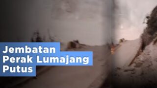 Diterjang Lahar Dingin Semeru, Jembatan Perak Lumajang Putus