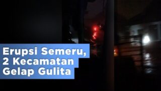 Erupsi Semeru, 2 Kecamatan Gelap Gulita