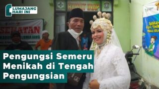 Sepasang Kekasih Pengungsi Semeru Menikah di Tengah Pengungsian