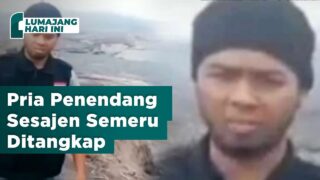 Pria Penendang Sesajen Semeru Ditangkap