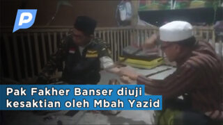 Pak Fakher Banser diuji kesaktian oleh Mbah Yazid