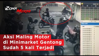 Aksi Maling Motor di Minimarket Gentong Sudah 5 kali Terjadi