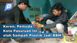 Keren, Pemuda Ini olah Sampah Plastik Jadi BBM