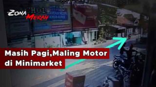 di Tempat yang Sama, Kawanan Maling Kembali Curi Motor di Minimarket