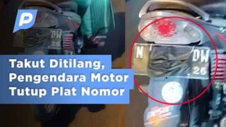 Viral Bapak – bapak  di Bangil Tutup Pelat Motor Pakai Masker