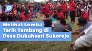 Saling Adu Kekuatan dan Strategi, Melihat Lomba Tarik Tambang di Desa Dukuhsari Sukorejo