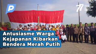 Antusiasme Warga Kejapanan Kibarkan Bendera Merah Putih