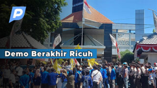 Demo Mahasiswa Tolak Kenaikan BBM Berakhir Ricuh