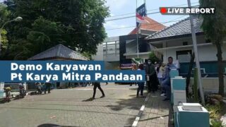 Suasana Demo PT Karya mitra di DPRD Kabupaten Pasuruan