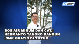 Bos Air Minum dan Cat Hermanto Tanoko Bangun SMK Gratis di Tutur