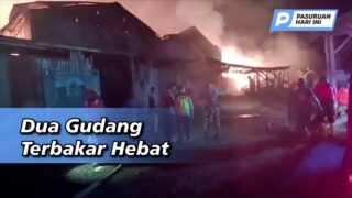 Dua Gudang Mebel di Bukir Terbakar Hebat