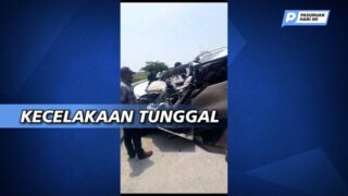 Ban Pecah, Avanza Munting di Tol Gempas