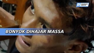 Seorang Pemuda Babak Belur Dihajar Massa, Diduga Hendak Curi Motor Warga Sumberanyar