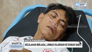 Kelelahan Berjaga, Linmas di TPS Purutrejo Dilarikan ke Rumah Sakit