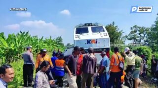 Kereta Api Pandalungan Tabrak Mobil di Rejoso Pasuruan