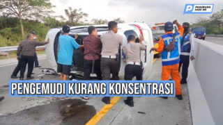 Honda HRV Sasak Suzuki Baleno di Tol Pandaan Malang