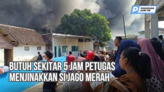 Kebakaran Hebat Landa Pabrik Plastik Purwosari, 7 Rumah Warga Terdampak