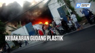 Kebakaran Hebat Gudang Plastik di Purwosari