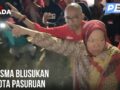 Kunjungi Kota Pasuruan, Cagub Tri Risma Blusukan di DAS Petung