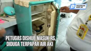 Petugas Dishub Dilarikan ke RS, Diduga Terpapar Air Aki