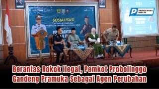 Berantas Rokok Ilegal, Pemkot Probolinggo Gandeng Pramuka Sebagai Agen Perubahan