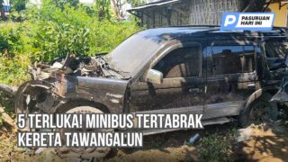 Minibus Tersambar Kereta, 5 Penumpang Luka-Luka