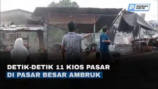 Pasar Ikan Pasuruan Terimbas Longsor, 8 Pemilik Kios Terdampak!