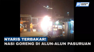 Kebakaran Nasi Goreng di Alun-alun Pasuruan, Gas Elpiji Bocor Jadi Penyebab