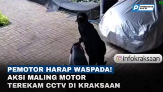 Aksi Pencurian Motor di Kraksaan Terekam CCTV, Pelaku Masih Diburu!